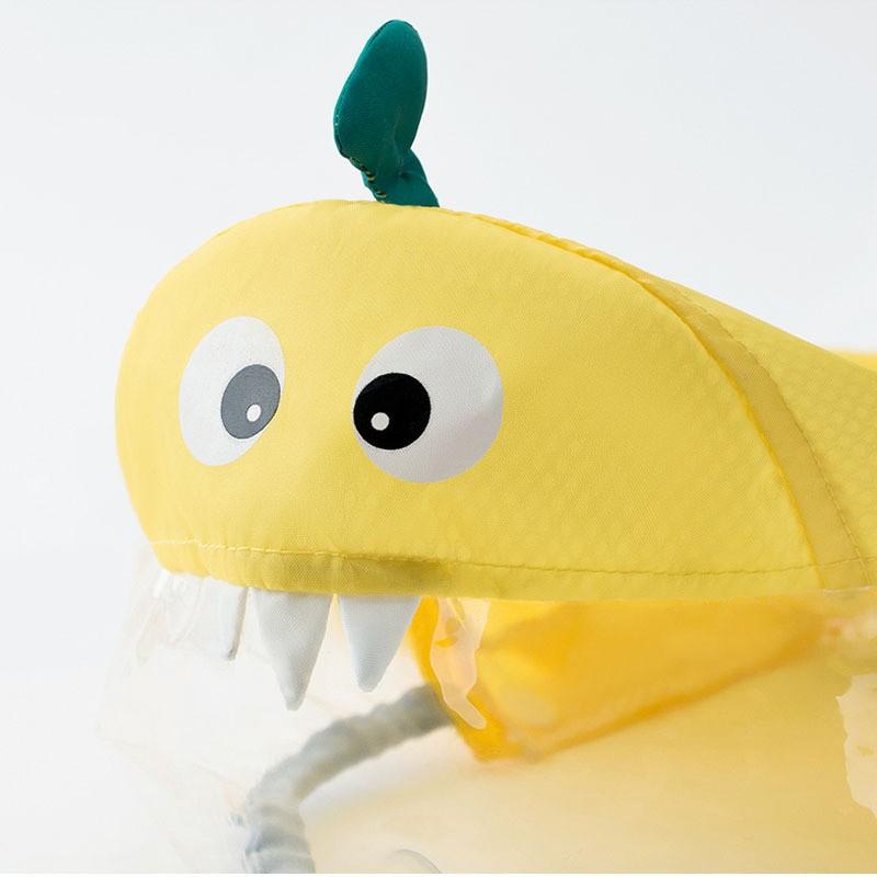 Маленькая одежда для собак-динозавриков для прогулок в дождливые дни, водонепроницаемый дождевик, для собак средних и маленьких пород, для тедди-медведя, цельный четырехлапый дождевой плащ для собак