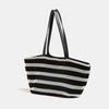 Korean-style large-capacity hollow woven tote bag, large-capacity casual and relaxed shoulder bag, new summer handbag