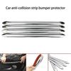 4 шт., автомобильная защитная полоса для защиты от столкновений, универсальная защитная накладка на передний и задний бампер, автомобильные аксессуары