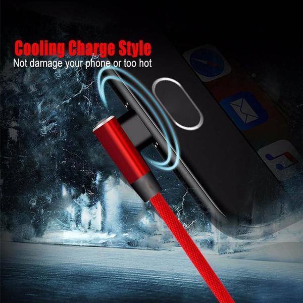 90 градусов прямоугольный USB-кабель типа C Micro USB-кабель для быстрой зарядки данных для Iphone Samsung Xiaomi Huawei
