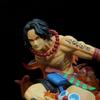 One Piece Огненный Дрифт Эйс Светодиодная Светящаяся GK Фигурка Портгас Д Эйс Статуя с Огненным Эффектом Коллекционная Модель Аниме Украшение Игрушка Подарок Мальчику