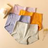 4pcs Zjx Cotton Women Panties Underwear Cute Print Briefs Comfort Female Lingerie Plus Size M5xl