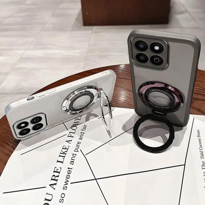 Note 14 Pro Magnetic For Magsafe Holder Case For Funda Xiaomi Redmi Note 14 Note14 Pro Plus Pro+ 4G 5G Stand Bracket Soft Cover