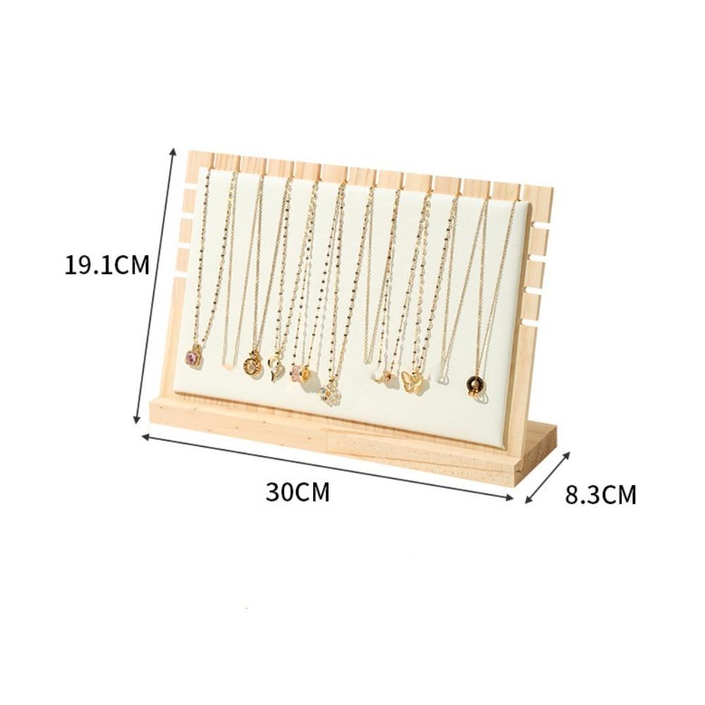 New Wood Jewelry Display Stand Square Detachable Organizer Vertical Bangle Storage Rack Jewelry