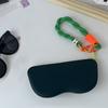 Color-blocked glasses case,sunglasses cover, eyeglass storage bag, convenient silicone sunglasses zipper cover for on-the-go use