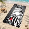 Пляжные полотенца с индивидуальным именем Collingwood Football Club также служат банными полотенцами летний незаменимый аксессуар musthave для отдыха на природе, пляжа и бассейна