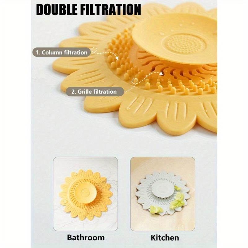 1 шт. Сетка для слива раковины нажимного типа, Крышка для слива в полу, Заглушка для слива против запаха, Уловитель волос, Крышка для слива душа, Фильтр для раковины с цветочным дизайном