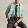 Polo Ralph Lauren SS23 Клетчатая рубашка поло с длинным рукавом Мужские рубашки Зеленые MNPOWOV16822863-999