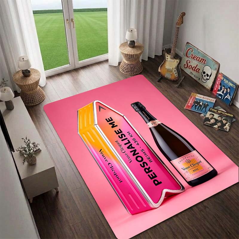 Veuve Clicquot Champagne Carpet,Wine Cabinet Rugs, Bar Rugs,living Room Carpets.bedroom Area Rug.