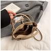 Ielgy High-End Retro Autumn Winter All-Match Messenger Bag Fashion Portable Bucket Bag