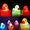 Виниловая светодиодная игрушка-уточка для ванны для новорождённых малышей