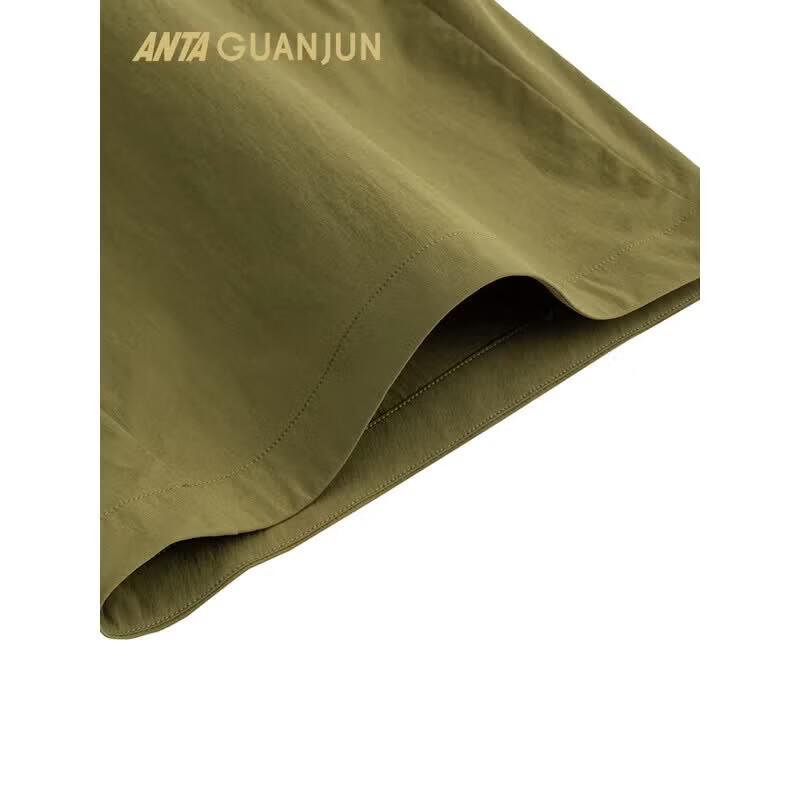 ANTA Men's Champion Outdoor Travel Series Breathable Woven Capris Shorts