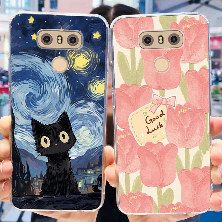 Красивый Расписной Чехол Для LG G6 G6+ H870 LS993 VS988 LGM-G600L Мягкий Силиконовый ТПУ Задняя Крышка Для LG G6 Plus G6plus Чехлы Для Телефона