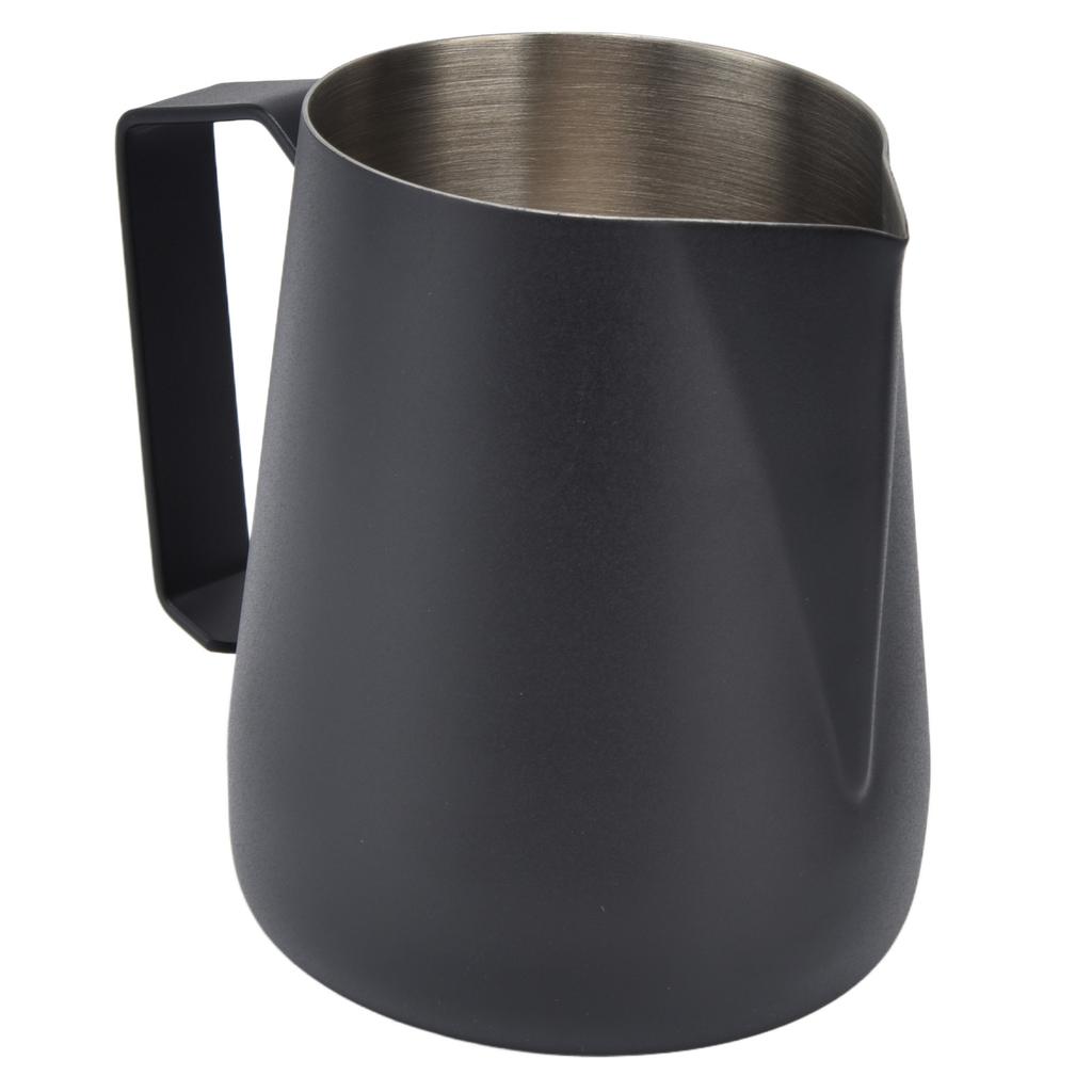 Кувшин для вспенивания молока, утолщенная чашка для вспенивания молока 450 мл с острым носиком для кофемашины CafeBlack