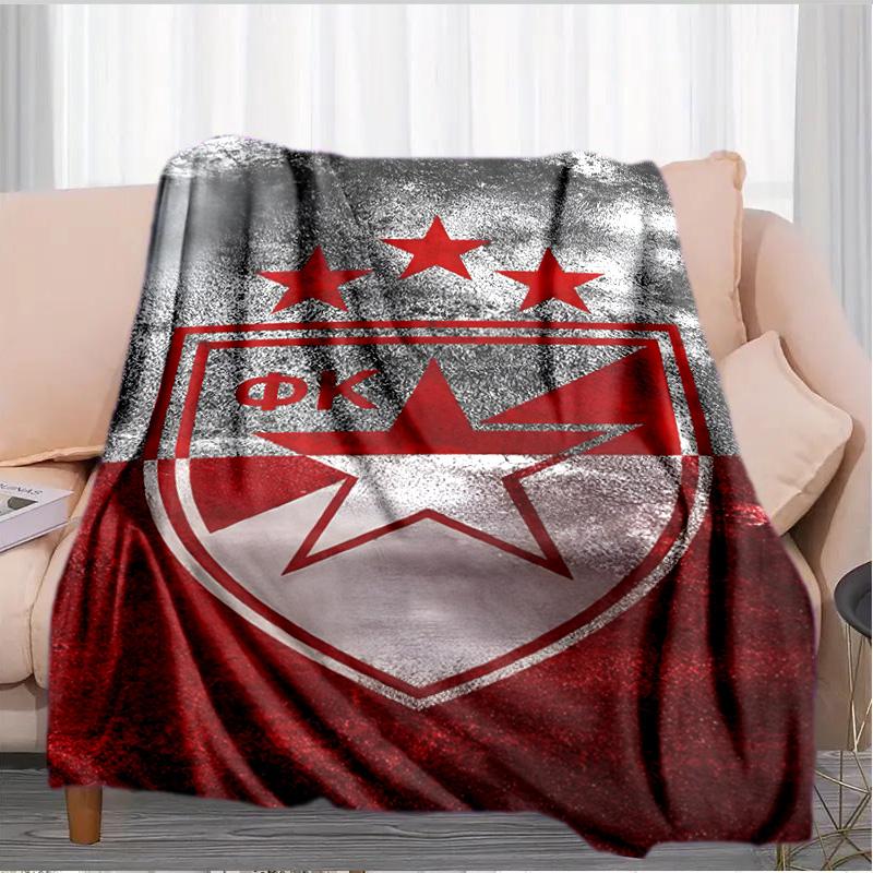 Crvena Zvezda Blanket Suitable for Sofas, Beds, Offices, And Camping - Perfect Gift for Halloween Christmas