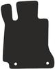 Polyamide Driver Floor Mat For Mercedes C W205 With Footrest, Kombi & Sedan 2015-, Rubberized Driver Mat