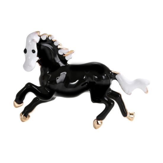 Брошь-булавка Год Лошади по китайскому зодиаку Брошь Винтажная Зодиакальная Брошь Свитера Шляпы Сумки Значок Украшение для одежды