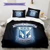 Custom Name KKS Lech Poznan2 Pattern Bedding Quilt Set  Home Decoration  Gift (1 * duvet cover + 2 * pillowcase  without core)