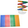 DNA Kit Self Double Helix Model kit Assembling DNA Display Stand Double Helix Model Human Genes Learning Toy Biological Teaching DNA Helix Model Aid