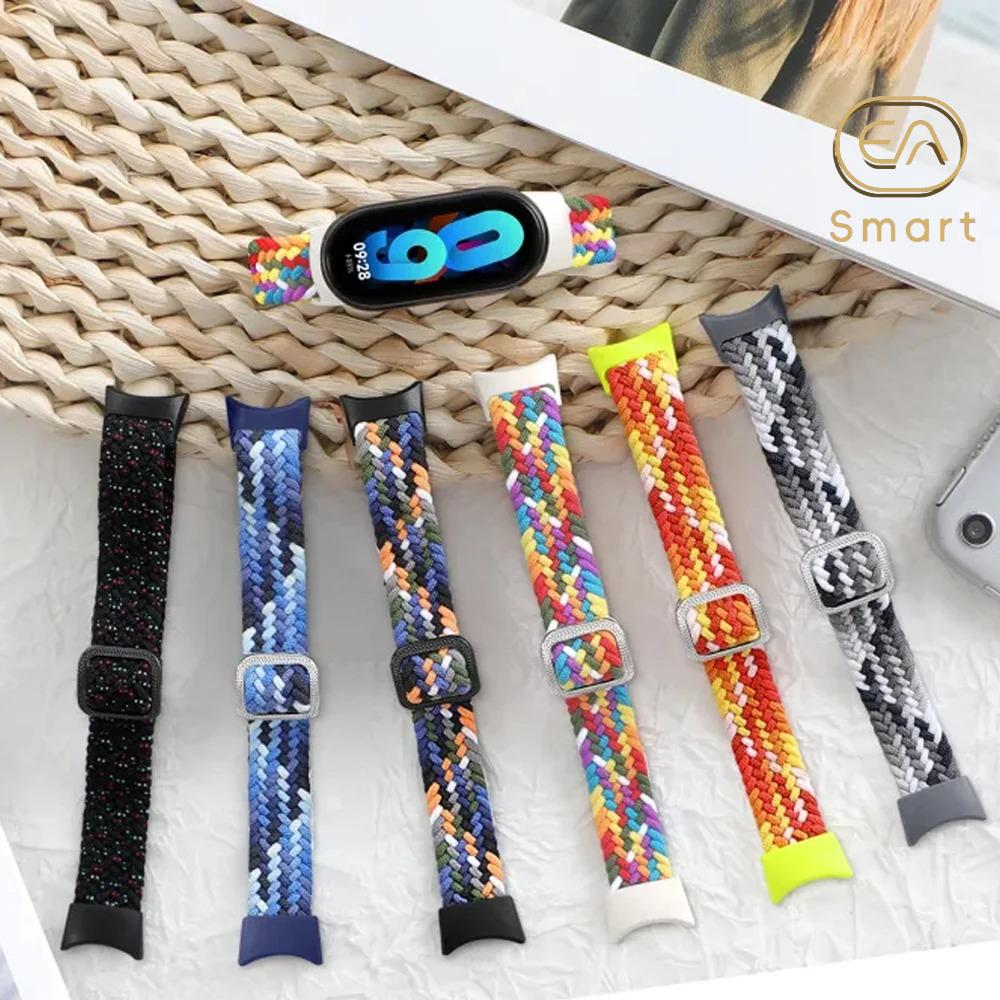 Нейлоновый ремешок для Xiaomi Mi Band 9 8 браслет для часов для Xiaomi Band9 Band8 Тканый браслет Сменный ремешок