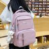 Большая вместимость, легкий школьный рюкзак для женщин, многосекционный рюкзак для учеников младших и старших классов средней школы
