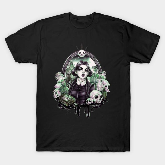 Asian Size Men Black Print T-shirt Poison No-Cut Heat Transfer Print Cotton Tshirt