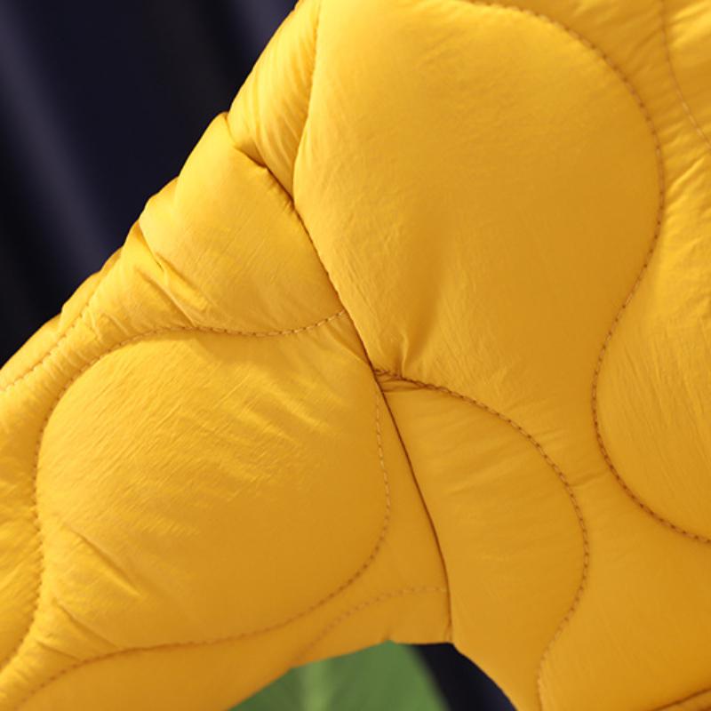 Милое детское пальто, зимняя одежда с хлопковой подкладкой для мальчиков и девочек, утолщенные детские топы с воротником-стойкой