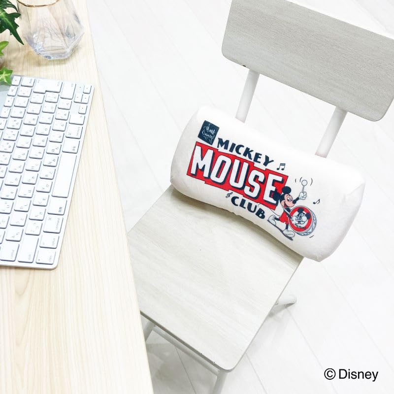 MORIPiLO Morishita Memory Foam Pillow, Mickey Mouse Design, Red, 15x30cm, Soft Plush Cushion, Character Merchandise, Disney 100th Anniversary, 4621124