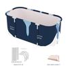 Foldable Bathtub Portable Soaking Bathing Tub for Shower Stall Thickened Thermal Foam To Keep