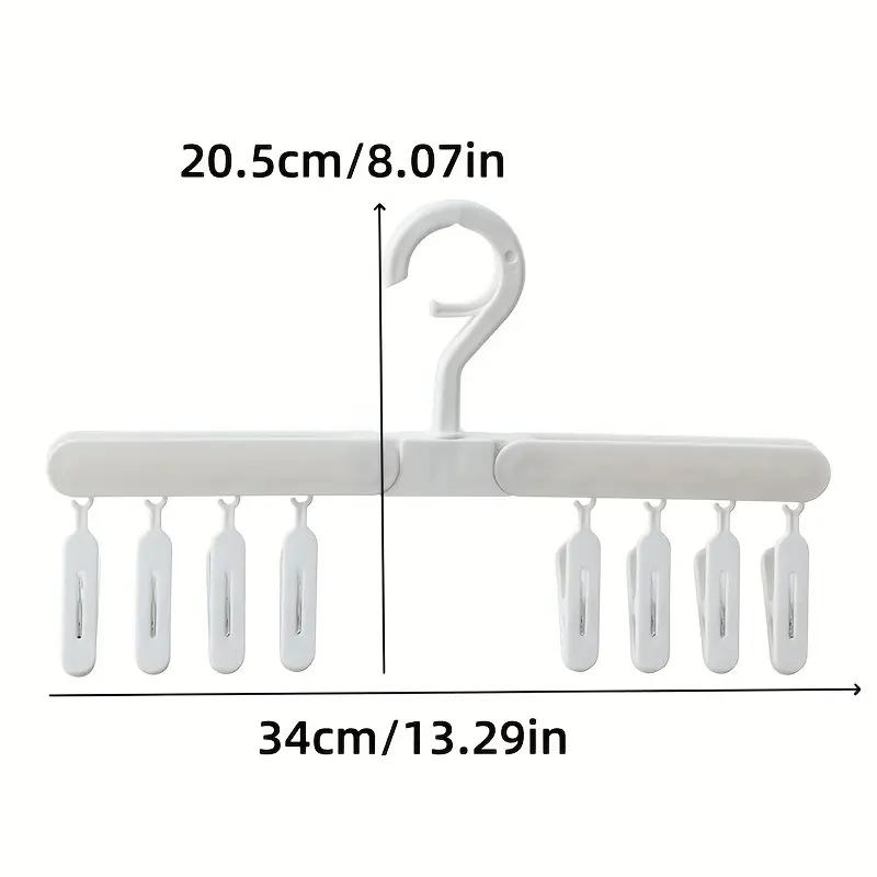 1PCS 8/6 Clip Clothes Drying Rack Multi-purpose Foldable Student Underwear Drying Hats and Socks Artifact Folding Travel Portable Clip Drying