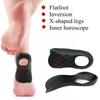1 Pair Black Orthotic Insoles for Flat Feet XO Shaped Legs and Plantar Fasciitis Unisex Arch Support Shoe Inserts