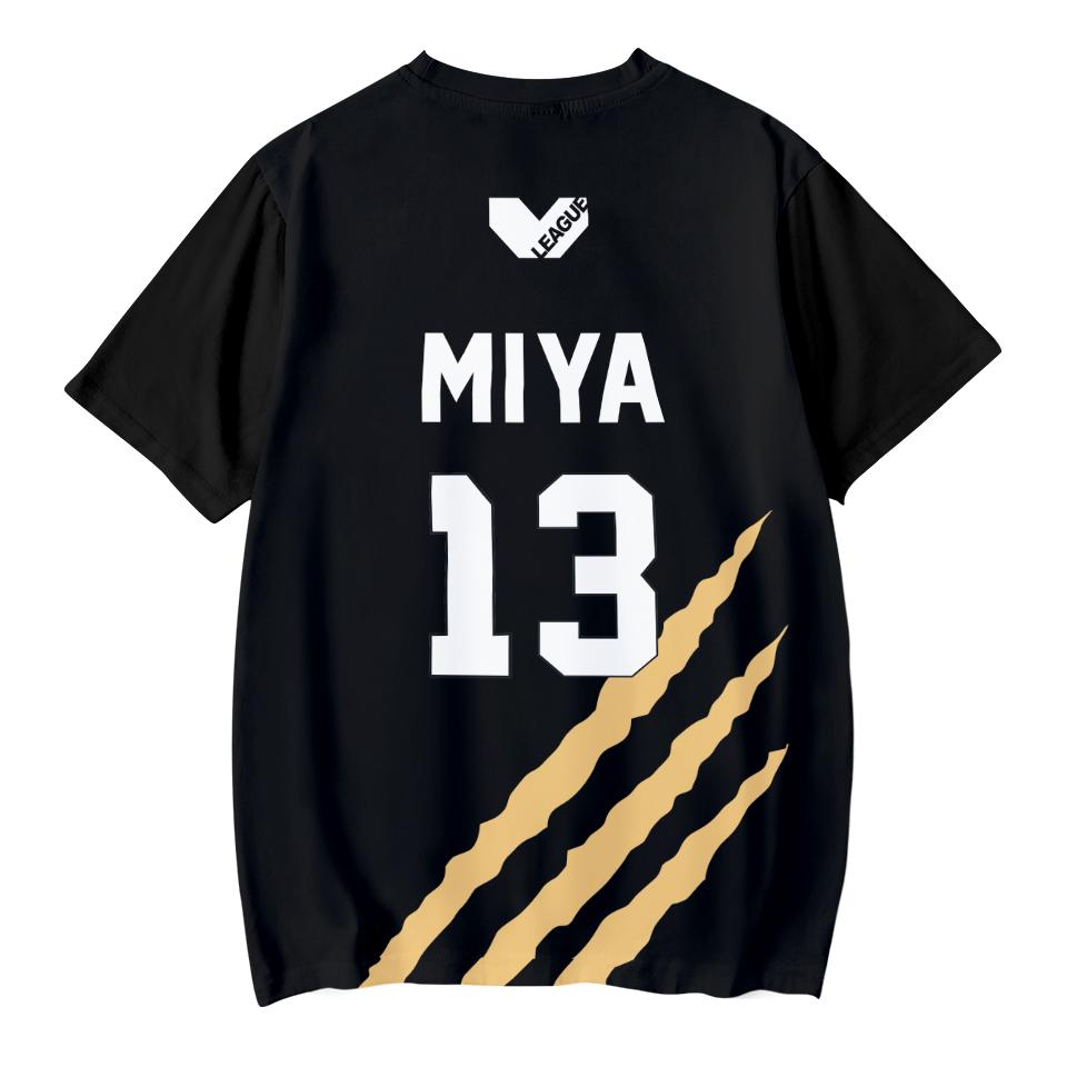 Haikyuu MSBY Black Jackal 3D Summer T-shirt MSBY Tees O-neck Fashion Short Sleeve Football Jersey Camiseta Masculina T-shirts