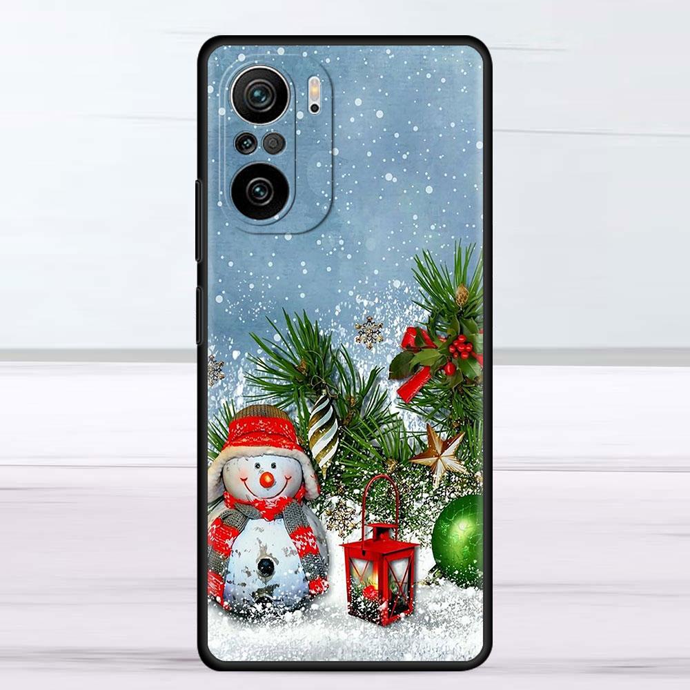 Рождественский чехол со снеговиком из мультфильма для Xiaomi Redmi Note 11 10 9S 9 K40 Pro 7 8 9A 9C 8T 9T 10C 10Pro, силиконовый чехол для телефона
