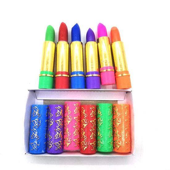 Yousheng 6Pcs/Box 8g Lipstick Set Non-Irritating Butterfly Pattern Color Changing Dark Green Magical Lipstick for Women