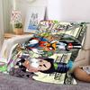 1Pc Money Cartoons Flannel Blanket, Soft And Comfortable, Casual Warm, Camping Travel, Christmas, Halloween Xmas Gift S1939