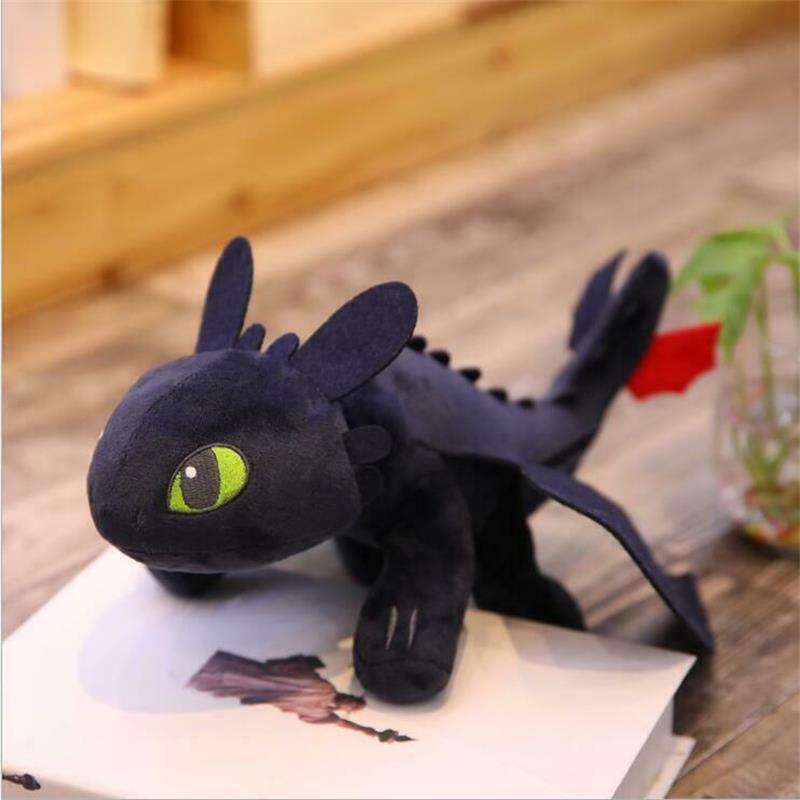 How To Train Your Dragon Toothless Night Fury Soft Plush Toy 20cm 25cm 35cm 45cm 65cm Educational Gift For Kids