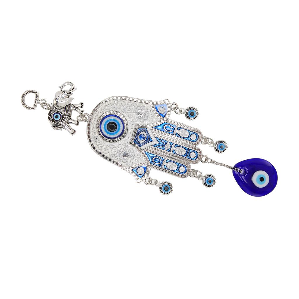 Blue Eye Car Hanging Ornament Attractive Protection Hand Amulet Car Mirror Decor Hanging for Wall
