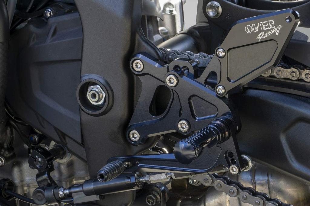 OVER RACING Back Step 4 Position Оригинальный главный совместимый оригинальный тормозной шланг совместимый черный ZX-25R 51-86-01B