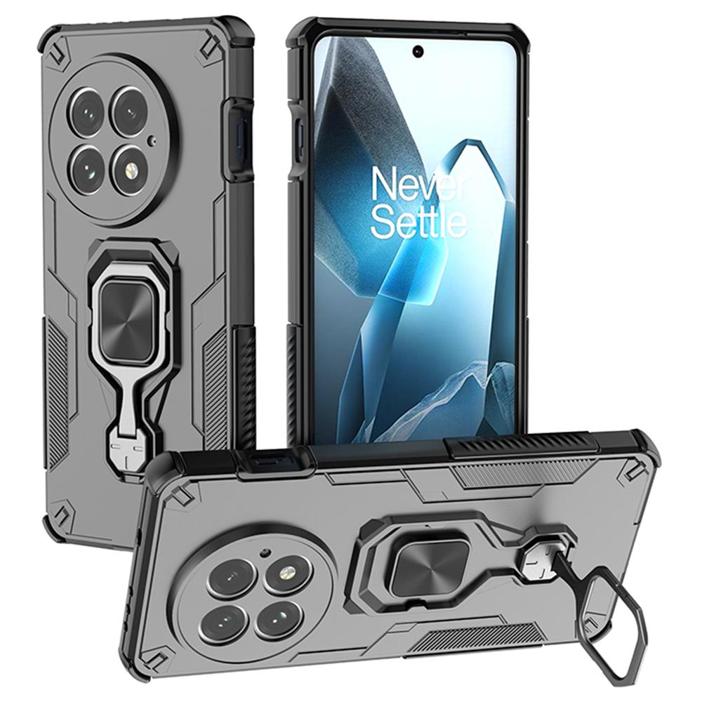 For OnePlus 13 Case Rotatable Ring Kickstand PC+TPU Shockproof Phone Cover