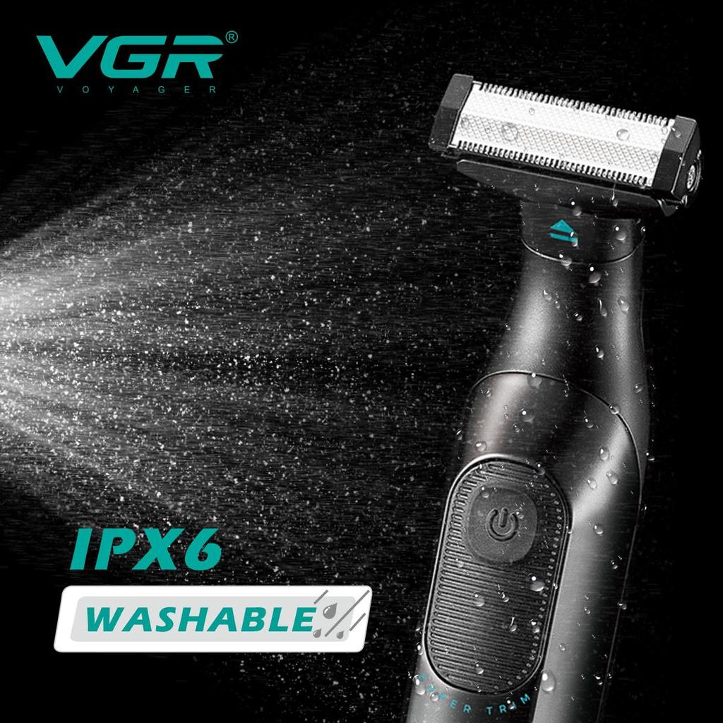 VGR Новый эпилятор 3-в-1 Набор для стрижки волос Градиентный цвет Бытовой бритвенный станок IPX6 Водонепроницаемый со светодиодом Интеллектуальная цифровая домашняя бритва Бритва V-361