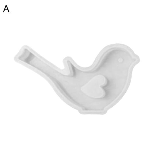 Силиконовая форма для птиц для литья, моющаяся силиконовая форма для свечей, тортов для эпоксидного воска, гипса, мыла