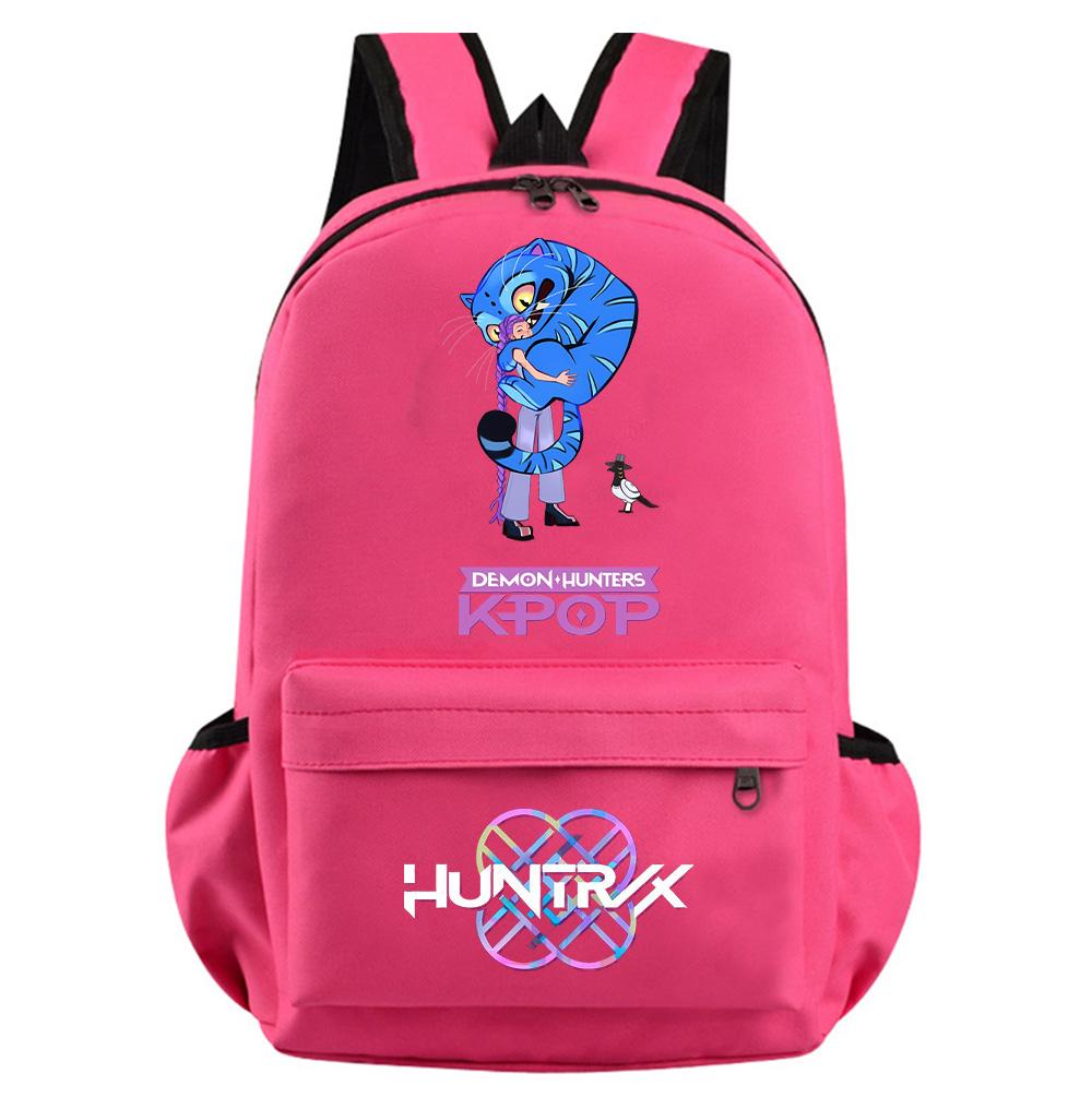 Anime Cartoon K-Pop Demon Hunters Printed Backpack for Teenager Student Girl Boy Bookbag Schoolbag Women Large Capacity Waterproof Travel Bag Gift