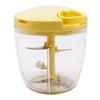 Измельчитель для булочек Super 5, улучшенная версия, можно мыть в посудомоечной машине, 900 мл, моющаяся крышка, желтый 2,5x K&A BBC-24YL [Тритан]