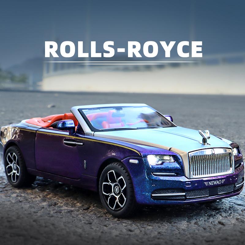 1/24 Rolls Royce Dawn Spofec литые игрушечные машинки и игрушечные машинки модель автомобиля звук и свет инерционные машинки игрушки для детей подарки