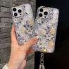 Glitter Crystal Rhinestone Floral Phone Case For Motorola Edge 60 Fusion 50 Neo Ultra Pro 40 Wrist Strap Gift girl