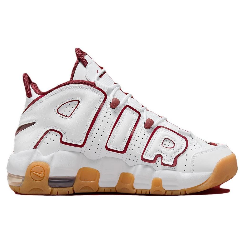 Nike Детские кроссовки Air More Uptempo GS White Team Red Gum Gum-Светло-Коричневые FJ2846-100