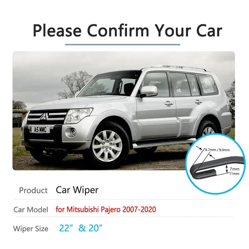 Дворники для Mitsubishi Pajero Shogun Montero 2007~ V80 V87 V93 V97 Стеклоочистители Автоаксессуары