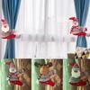 Рождественский держатель для занавесок из ткани, рождественские украшения для дома, рождественские украшения 2021 года, Новый год, Рождество, Санта-Клаус, AVE