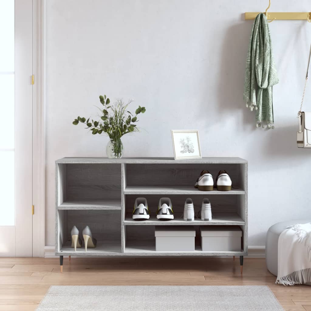 Vidaxl Szafka Na Buty, Szary Dąb Sonoma, 102X36X60 Cm