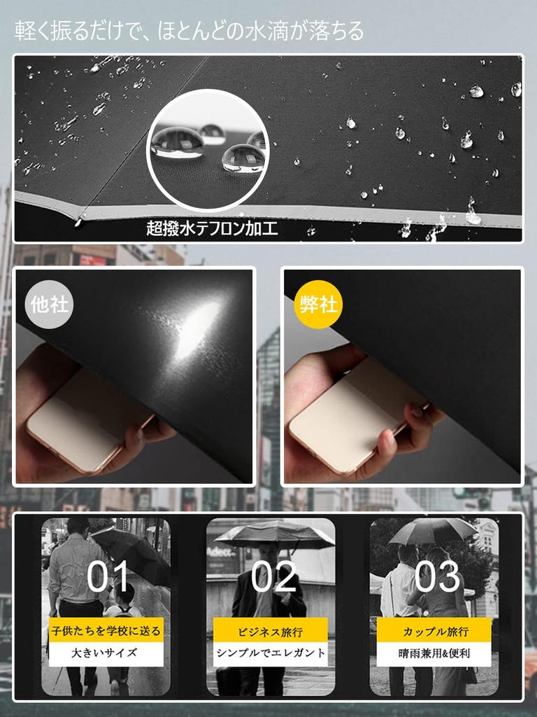 Folding Folding Folding Durable 12 Large Automatic For Both Sunny and Rainy Water Storage Pouch Included Umbrella, Umbrella, Umbrella, Men's - Ribs,